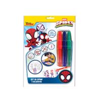 Set en Spray Spiderman + Boligrafos x3