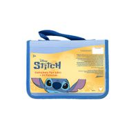 Cartuchera Tipo Libro Stitch + Plumones