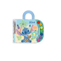 Libro Acuarelas Stitch + Pincel + Acuarela