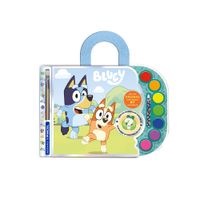Libro Acuarelas Bluey + Pincel + Acuarela