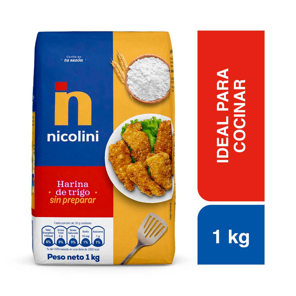 Harina Sin Preparar Nicolini 1kg