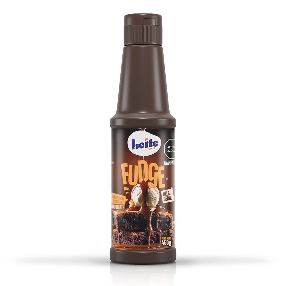 Topping Sabor Fudge Heladero Leite 450g