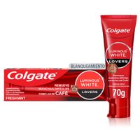 Pasta Dental Blanqueadora Colgate Luminous White Lovers Café 70g