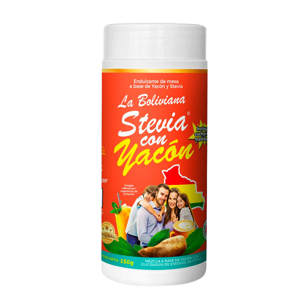 Endulzante en Polvo La Boliviana Stevia con Yacón 150g