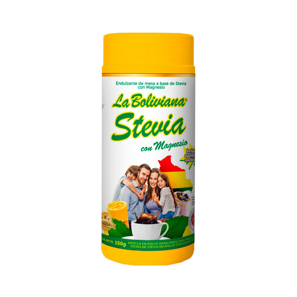 Endulzante en Polvo La Boliviana Stevia con Magnesio 150g
