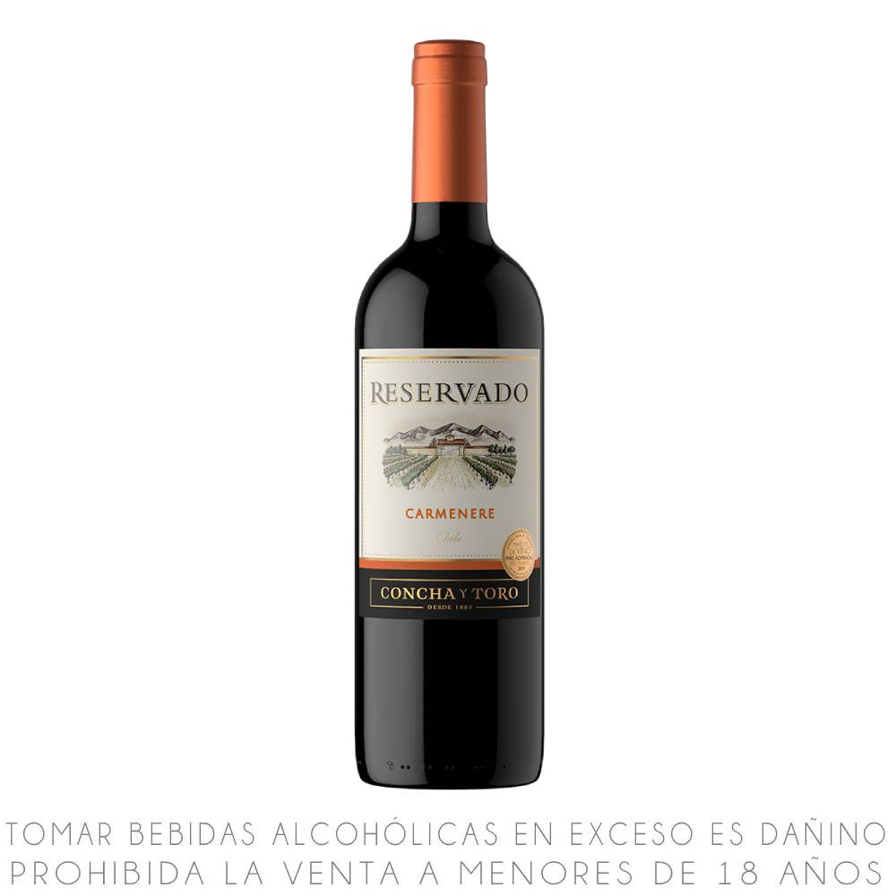 Vino Tinto Carmenere Reservado Botella 750ml