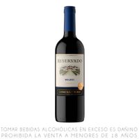 Vino Tinto Malbec Reservado Botella 750ml