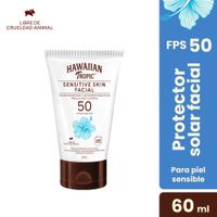 Protector Solar Facial Hawaiian Tropic Sensitive Skin FPS50 60ml