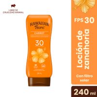 Loción con Zanahoría Hawaiian Tropic Carrot FPS30 240ml
