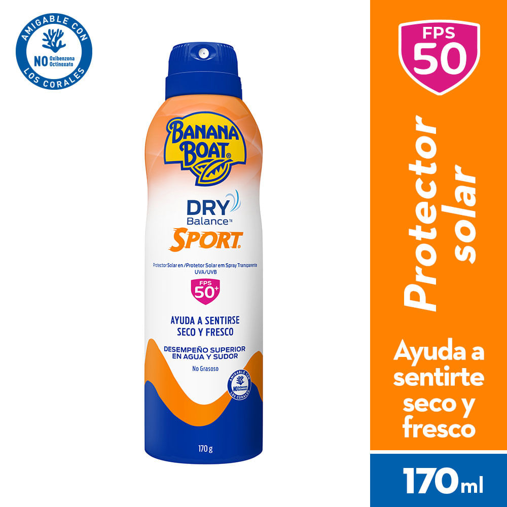 Protector Solar Banana Boat Dry Balance Sport FPS50 170g