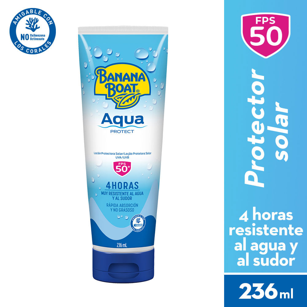 Protector Solar Banana Boat Aqua Protect FPS50+ 236ml