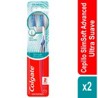 Cepillo de Dientes Colgate Slim Soft Advanced Ultra Suave 2un