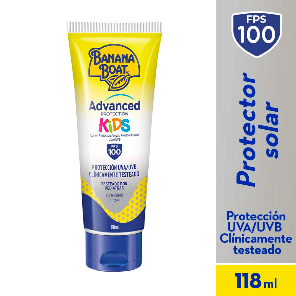 Protector Solar Banana Boat Advanced Protection Kids FPS100 118ml