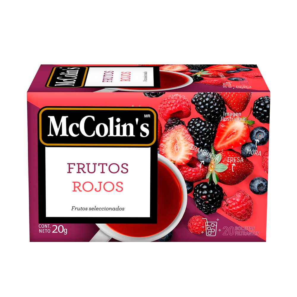 Infusión Herbal Mc Colins Frutos Rojos 20un