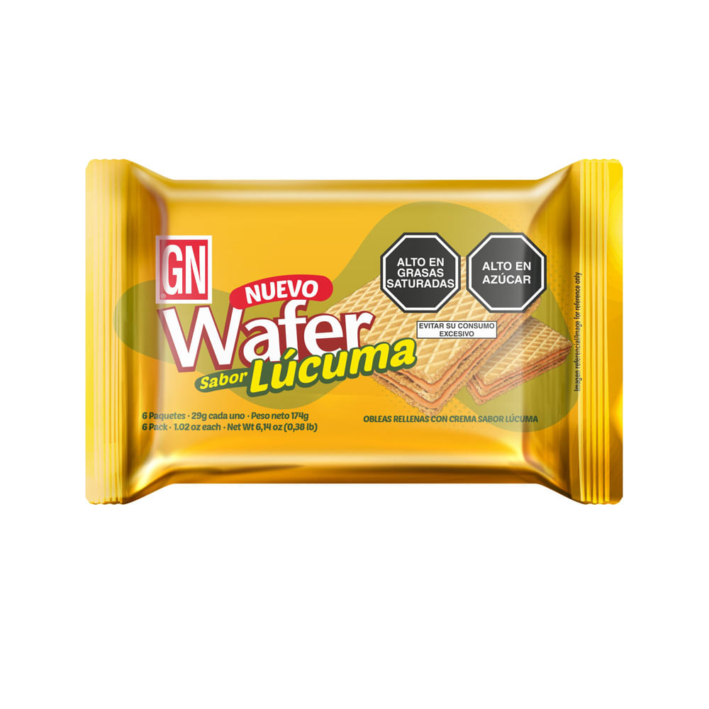 Sixpack Wafer Lúcuma GN 29g