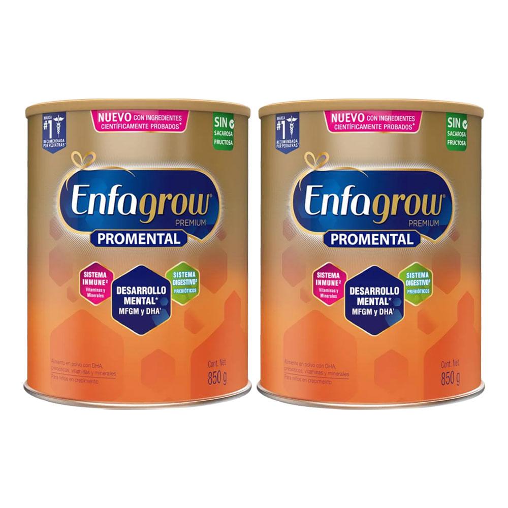 Twopack Alimento Lácteo Enfagrow Premium Promental Natural 850g