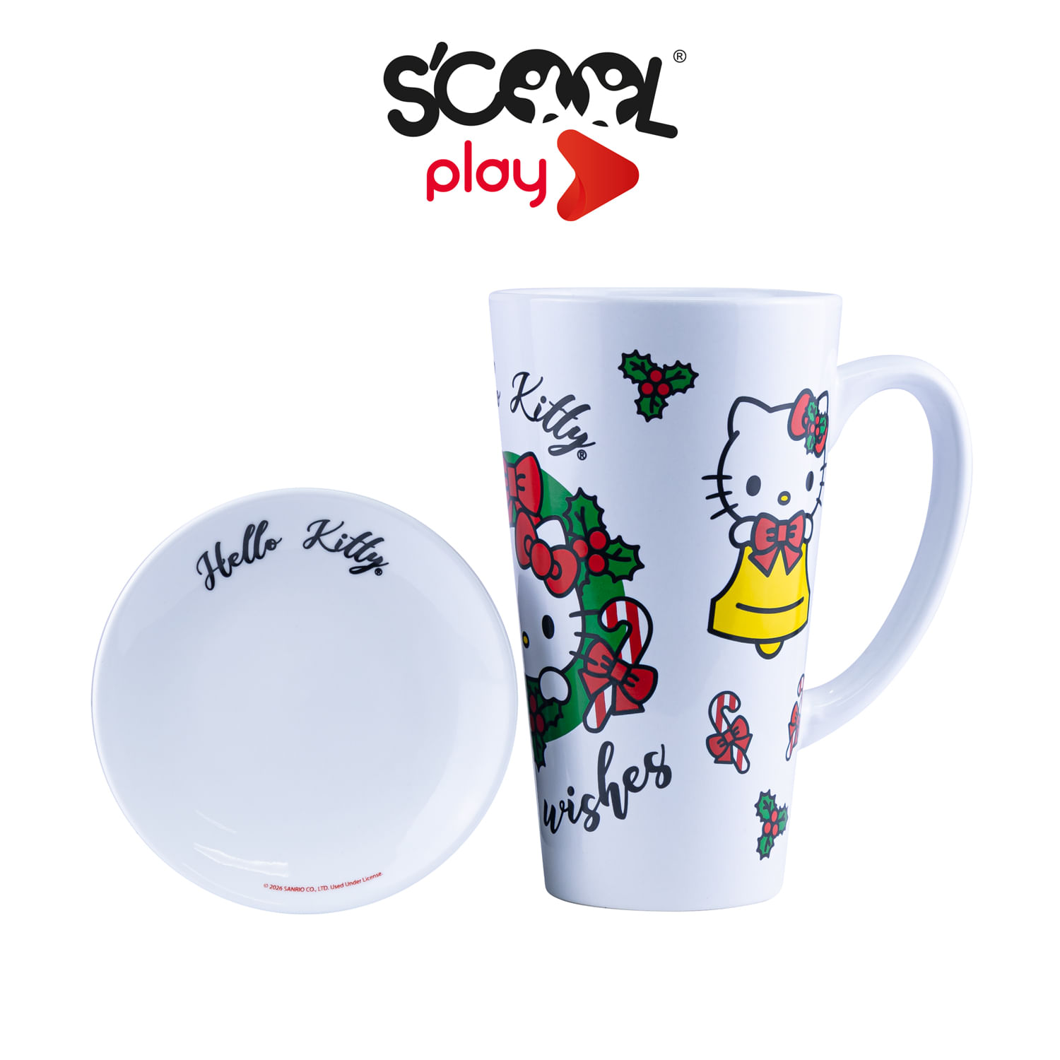 Taza Plato Play Hello Kitty Navidad