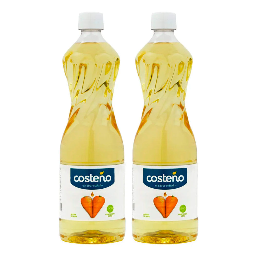 Twopack Aceite de Soya Costeño 900ml