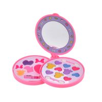 Set Circular con Tres Pisos de Cosmeticos y Espejo