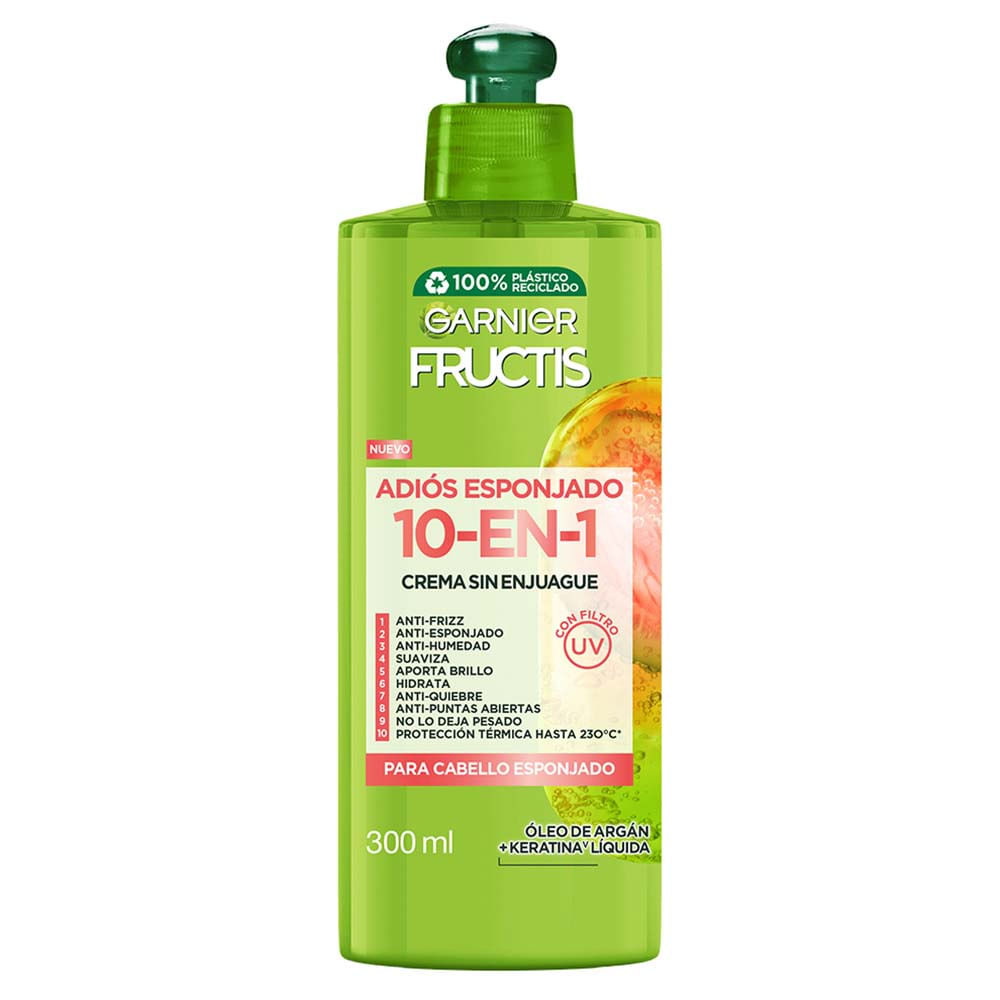 Crema de Peinar Fructis Adiós Esponjado 10 en 1 300ml