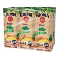 Bebida de Piña Gloria Caja 200 ml Pack 6 unid