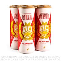 Fourpack Cerveza Artesanal Candelaria La Peruana Lata 355ml