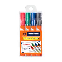 Plumones para Pizarra Blanca Master 123 Vinifan Estuche 4 Unid