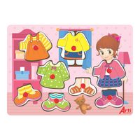 Juego Educativo Arti Creativo de Madera Dress Up Girl