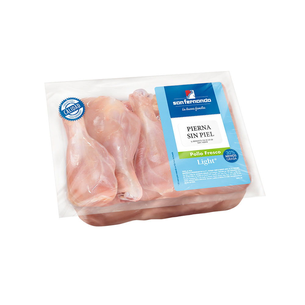 Pierna de Pollo Sin Piel San Fernando Light x kg