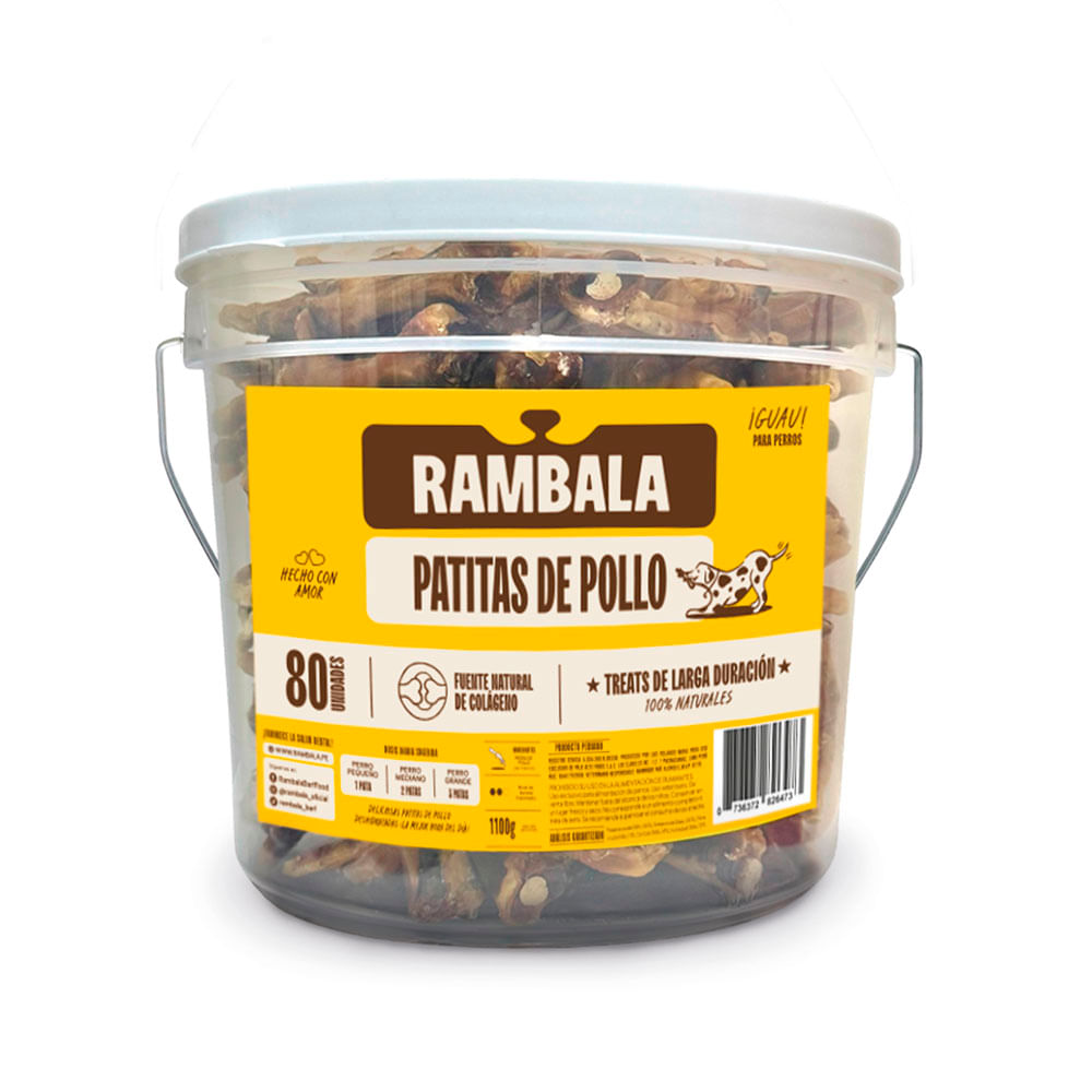 Patas de Pollo Rambala Balde 80un