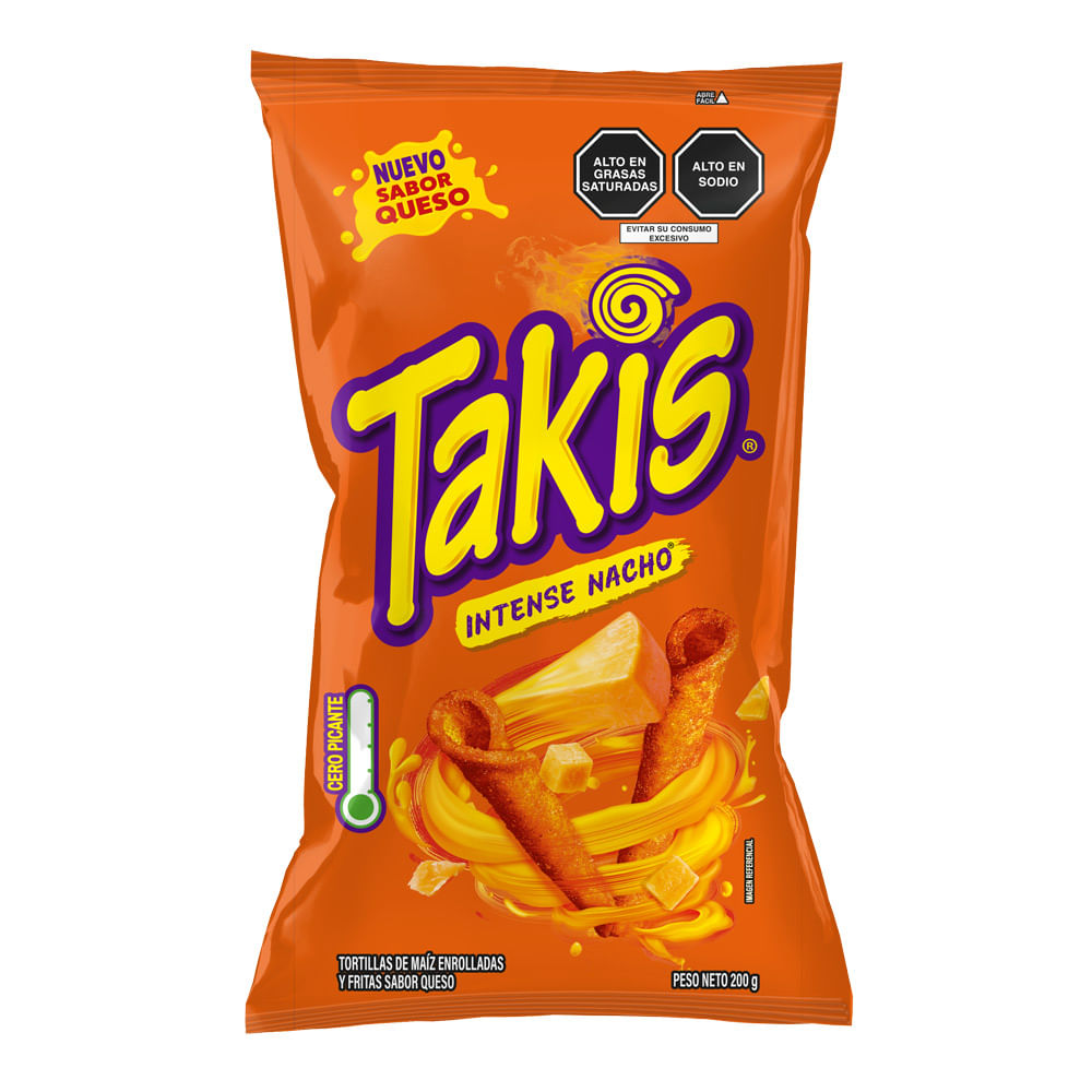 Tortillas Fritas Takis Intense Nacho 200g