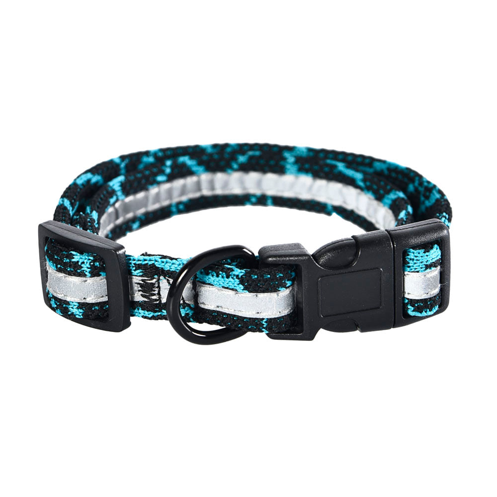 COLLAR REFLECTANTE AZUL S