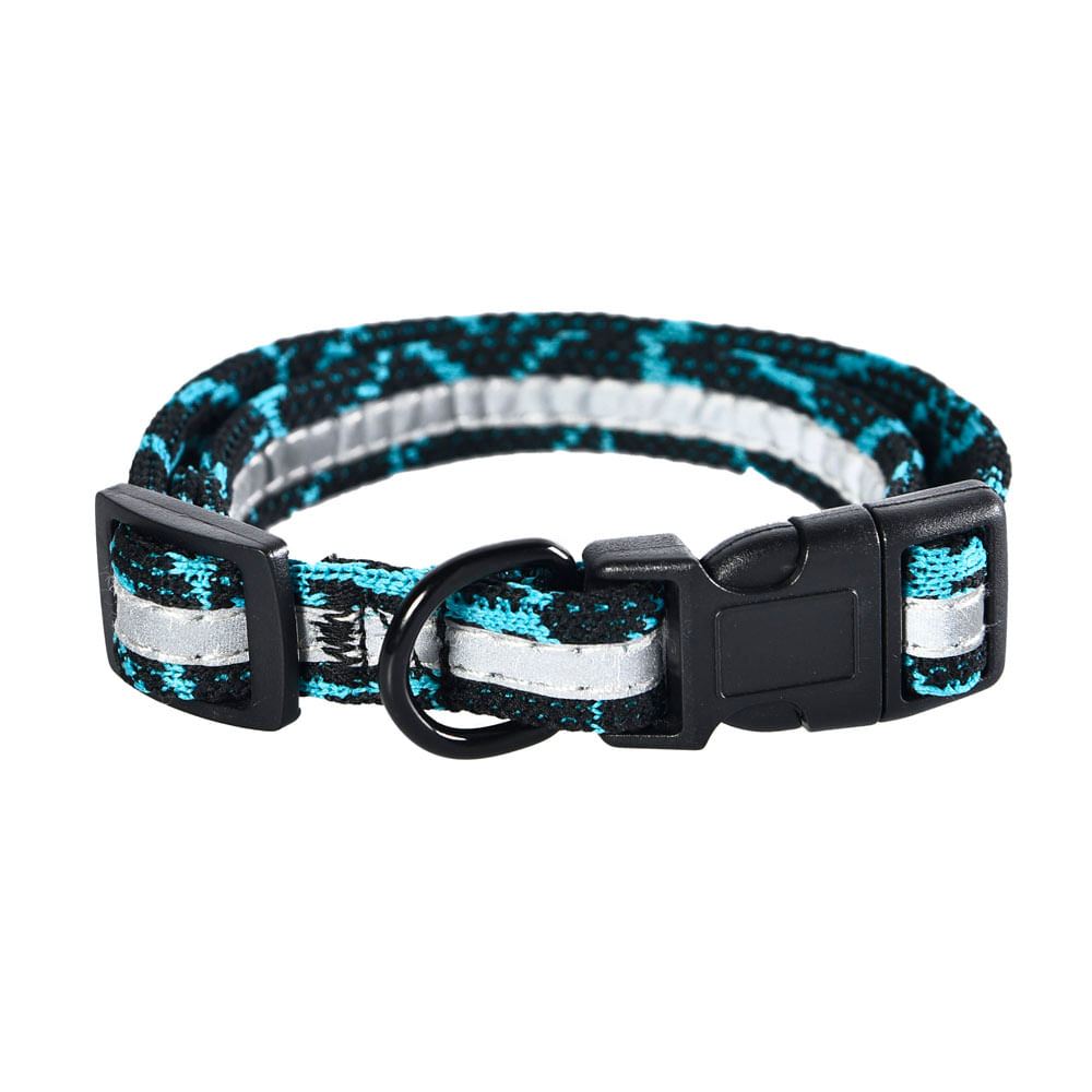 COLLAR REFLECTANTE AZUL M