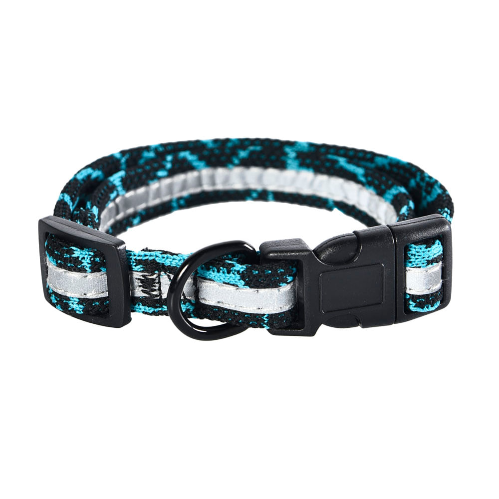 COLLAR REFLECTANTE AZUL L