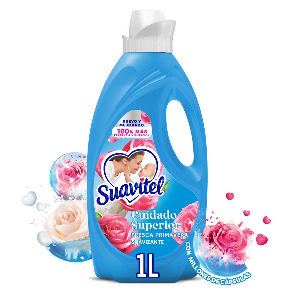 Suavizante de Telas Suavitel Cuidado Superior Fresca Primave