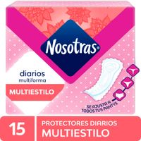 Protectores Diarios Nosotras Multiestilo 15un