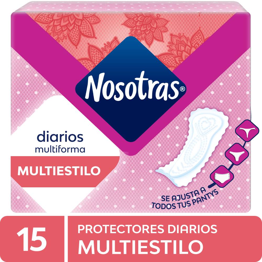Protectores Diarios Nosotras Multiestilo 15un