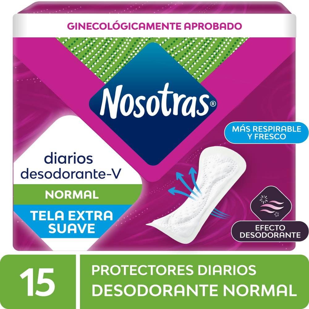 Protectores Diarios Nosotras Desodorante Normal 15un