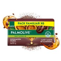 Sixpack Jabón en Barra Palmolive Café y Almendra 110g