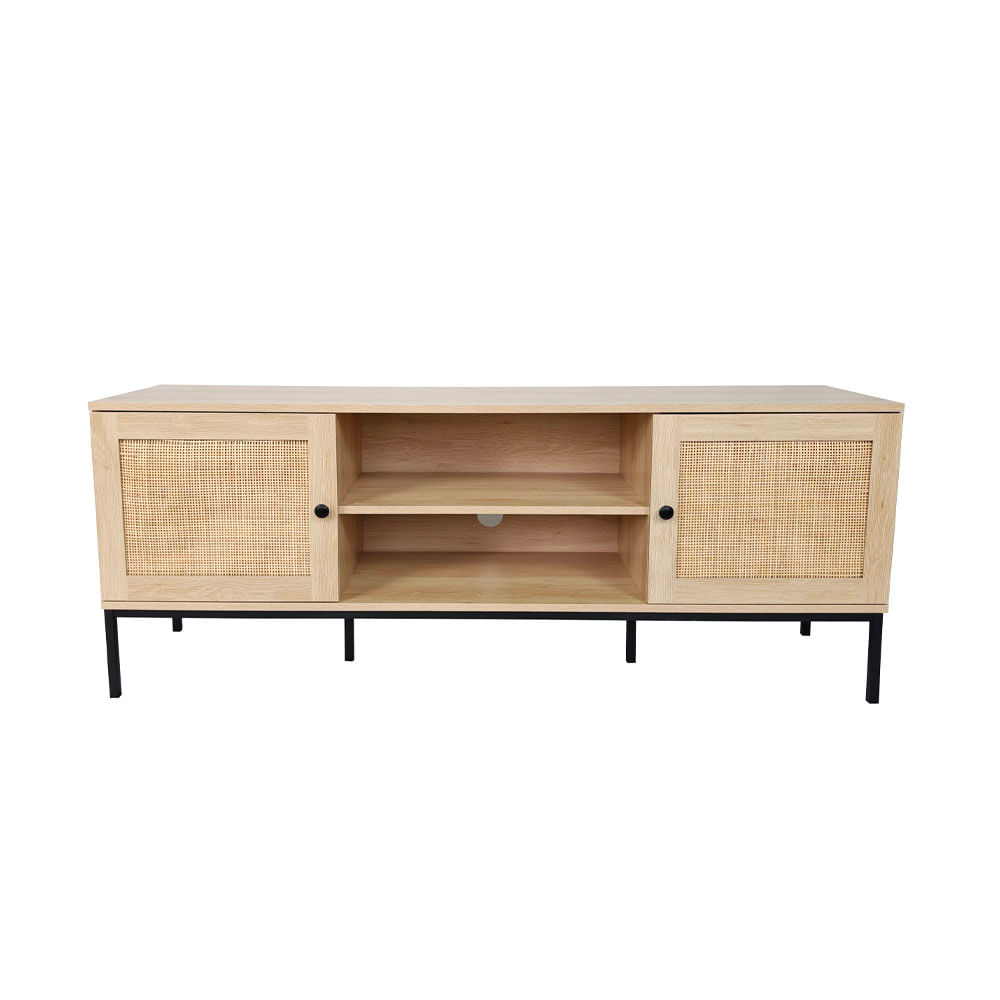Rack Tv M+Design Rattan con Metal Bali 150x39.7x58cm Rattan