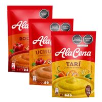 Pack AlaCena Mix Picante 85g: Tarí + Salsa de Rocoto + Uchucuta