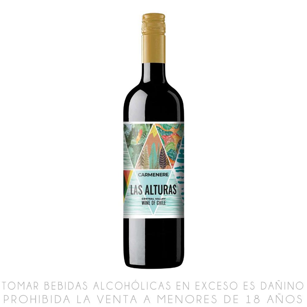 Vino Tinto Carmenere Las Alturas Botella 750ml