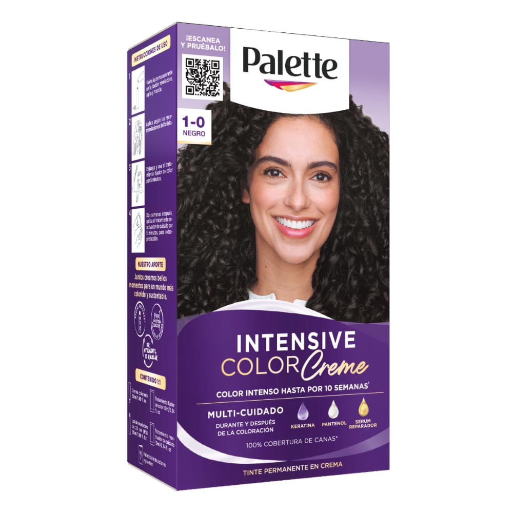 Tinte de Cabello Palette Intensive Color Creme 1-0 Negro