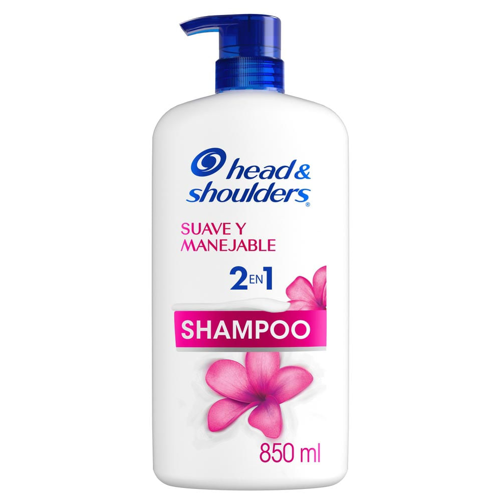Shampoo 2 en 1 Head & Shoulders Suave y Manejable 850ml