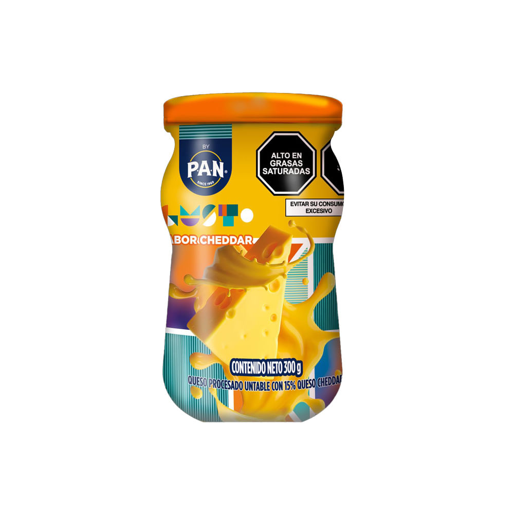 Queso Untable Sabor Cheddar Gust 300g