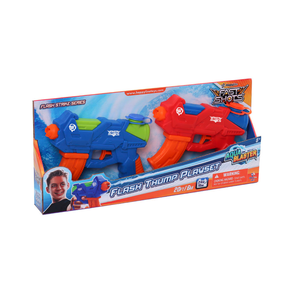 Lanzador de Agua Aqua Blaster Flash Thump 70 ml Pack 2 unid