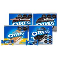 Pack Galletas Oreo: Original + Vainilla + Cookies & Cream + Chocolate