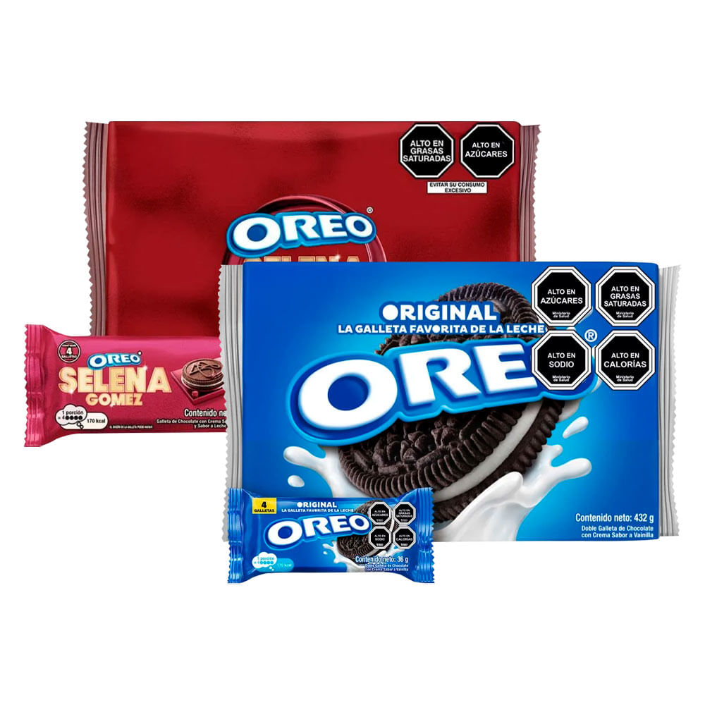 Pack Galletas Oreo: Original 6un + Selena Gomez 6un