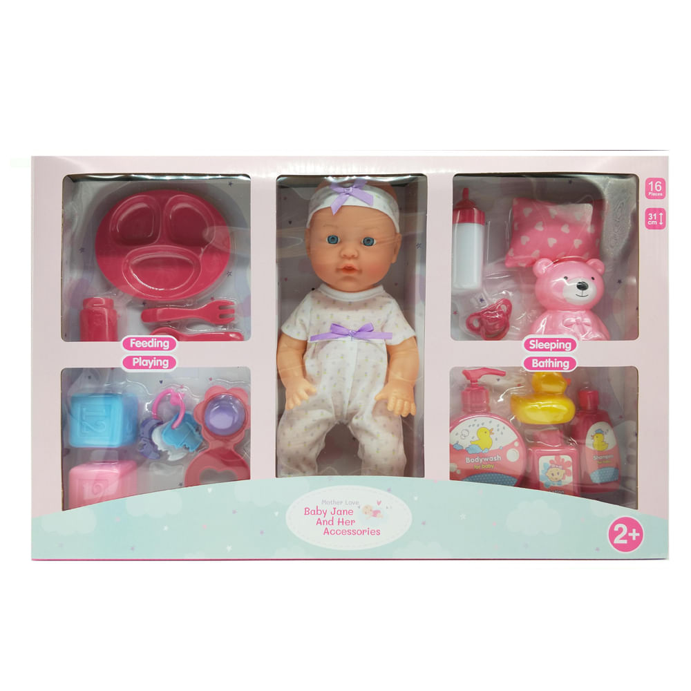 Bebé Mother Love con 16 accesorios