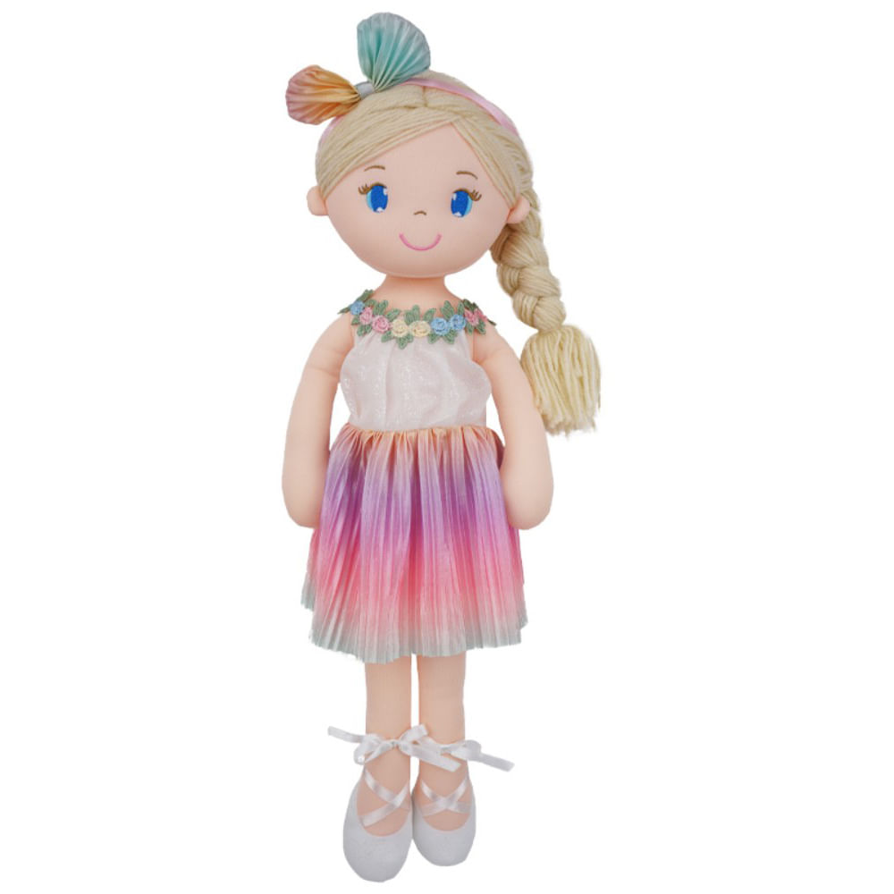 MUÑECA BALERINA C VESTIDO MULTICOLOR